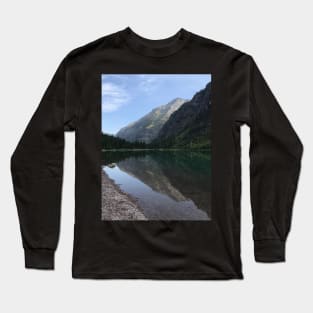 Mountain Reflection in Lake Long Sleeve T-Shirt